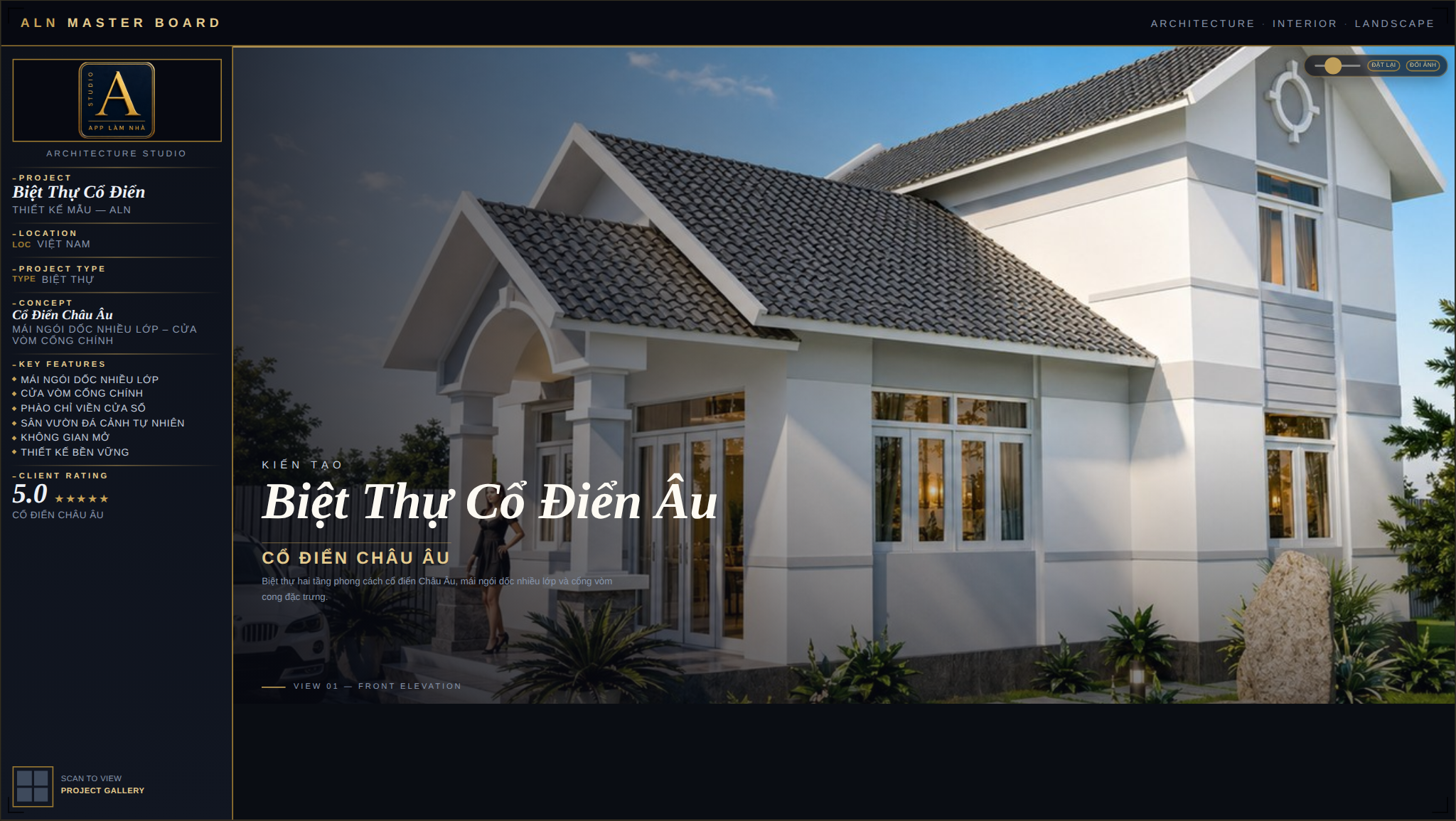 Biệt Thự Cổ Điển – Châu Âu