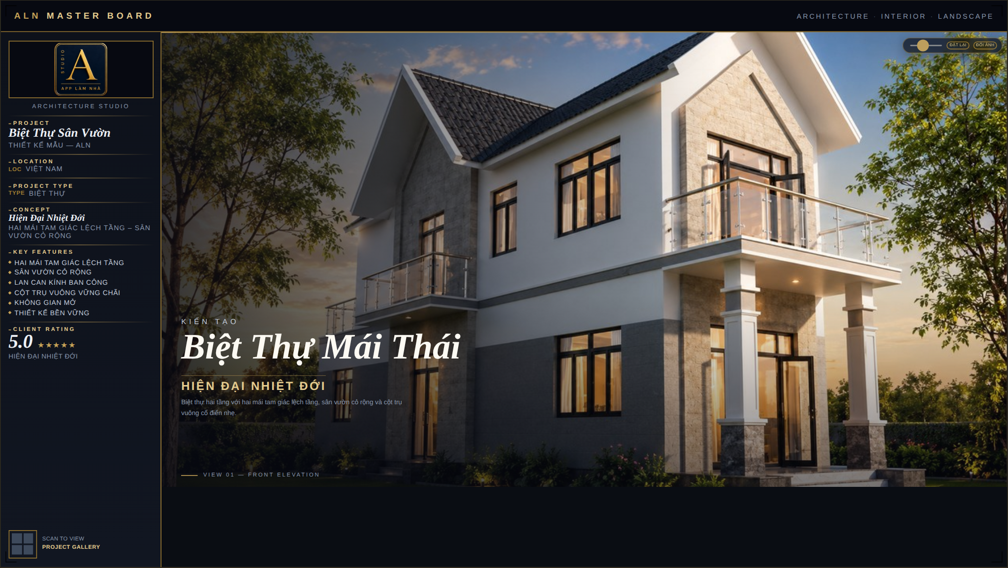 Biệt Thự Sân Vườn – Hiện Đại Nhiệt Đới