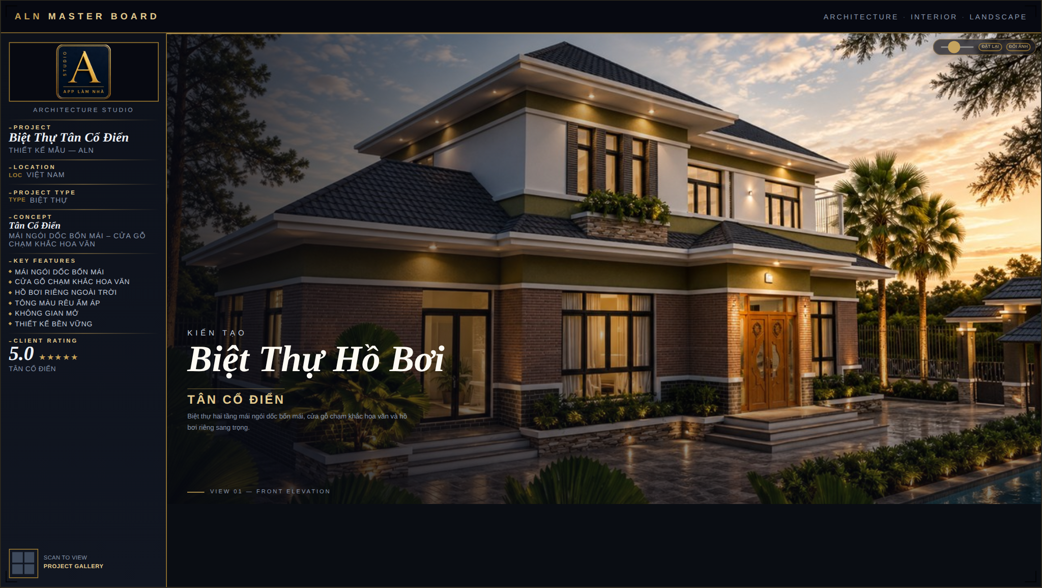 Biệt Thự Tân Cổ Điển – Tân Cổ Điển