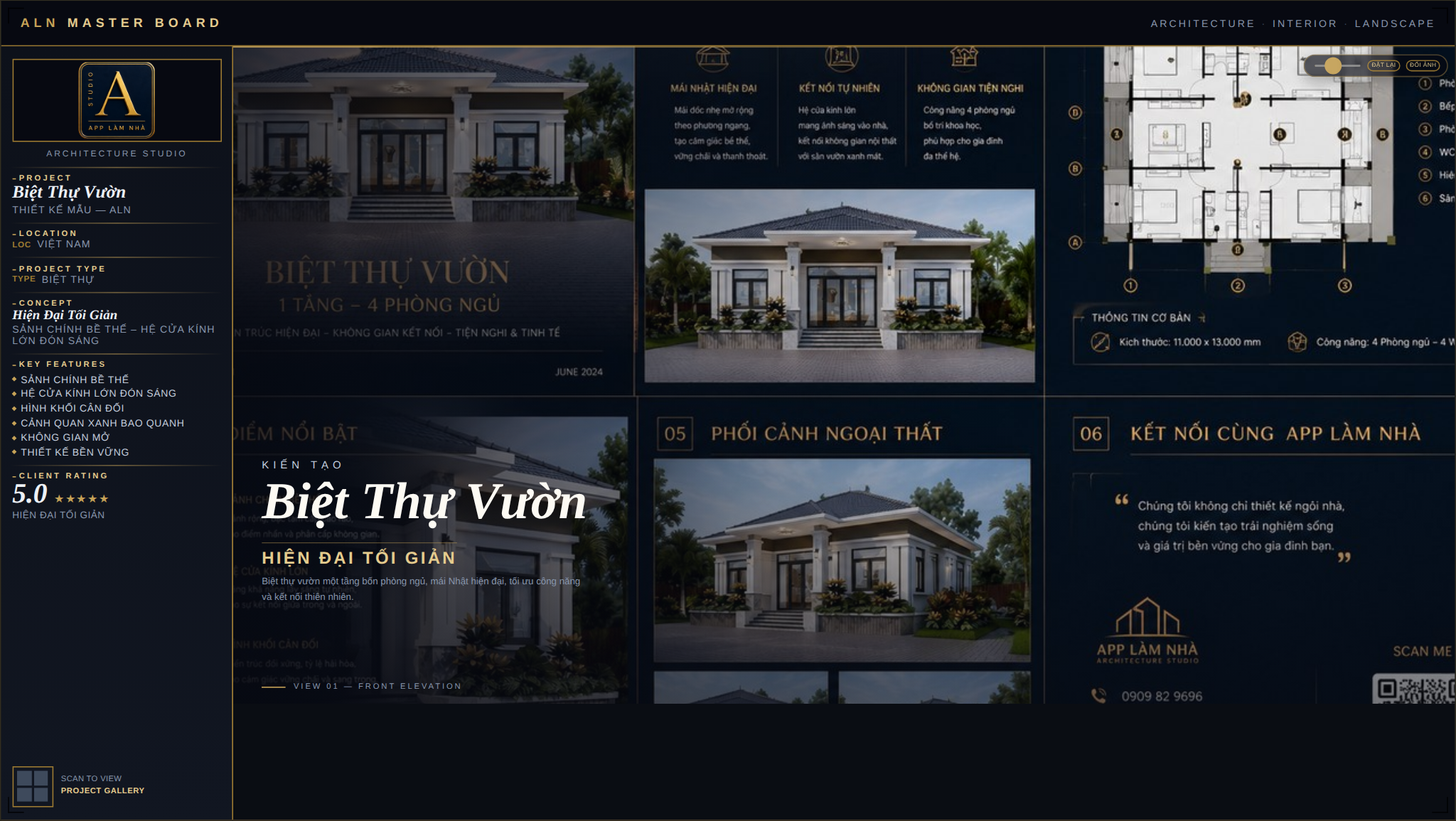 Biệt Thự Vườn – Hiện Đại Tối Giản