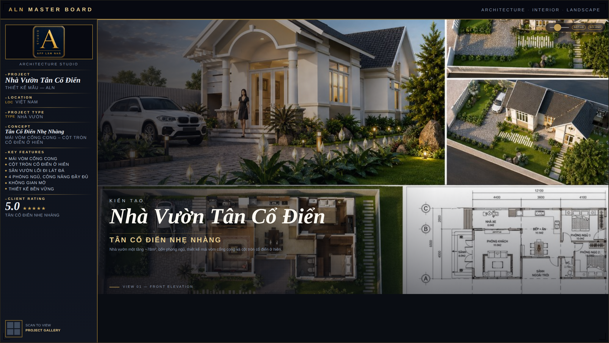 Nhà Vườn Tân Cổ Điển – Tân Cổ Điển Nhẹ Nhàng