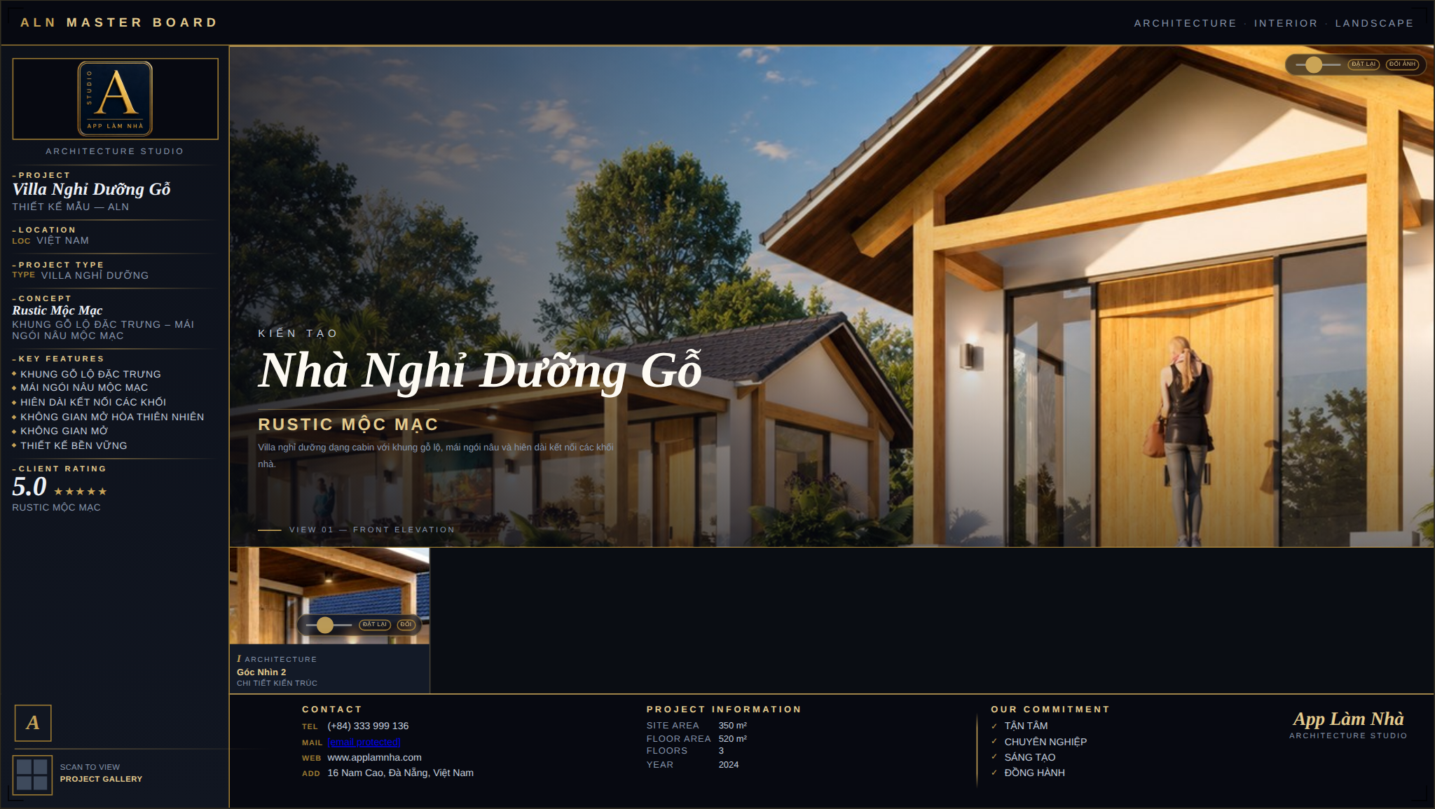 Villa Nghỉ Dưỡng Gỗ – Rustic Mộc Mạc