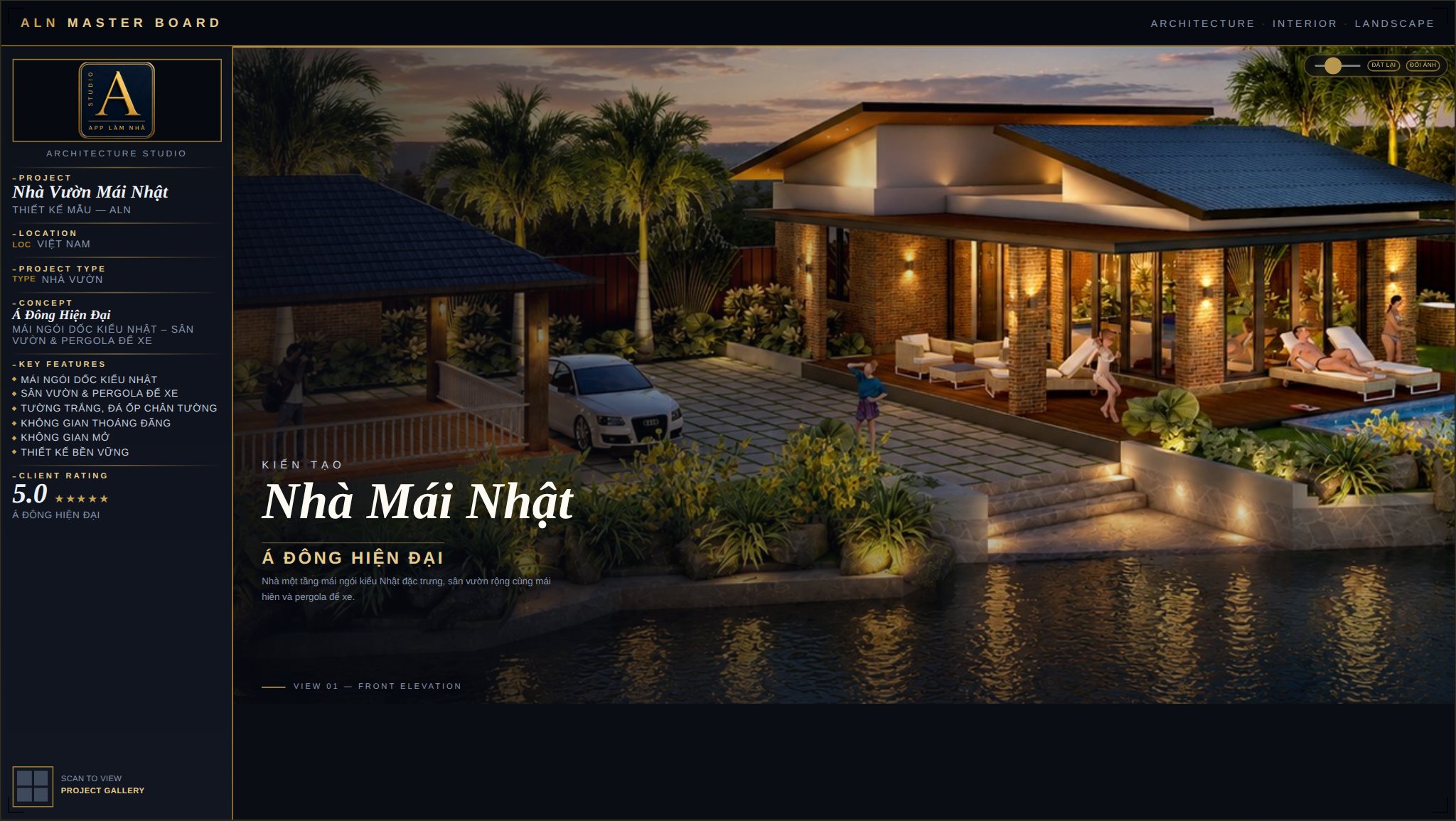 Nhà Vườn Mái Nhật – Á Đông Hiện Đại