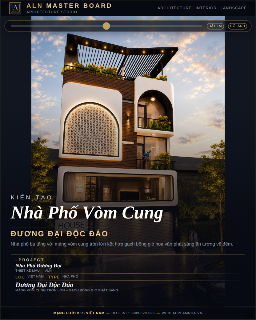 Nhà Phố Đương Đại – Độc Đáo (Mẫu NP-DD-023)