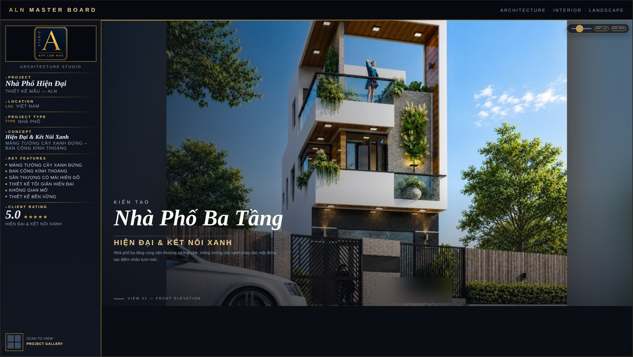 Nhà Phố Hiện Đại – Kết Nối Xanh