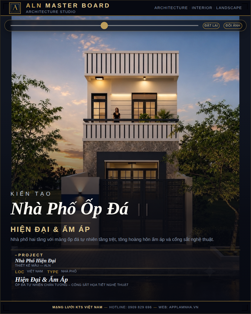 Nhà Phố Hiện Đại – Ấm Áp