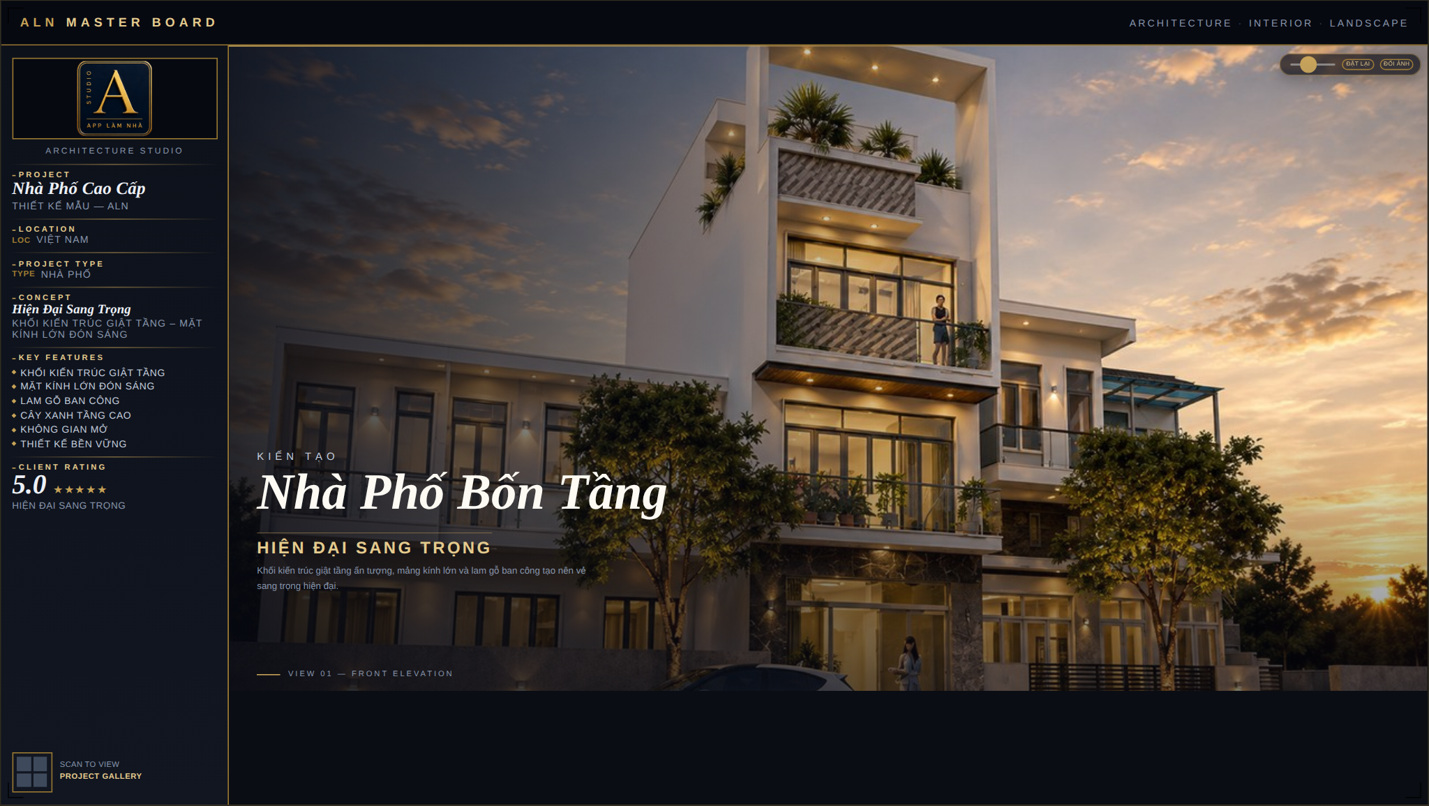 Nhà Phố Cao Cấp – Hiện Đại Sang Trọng
