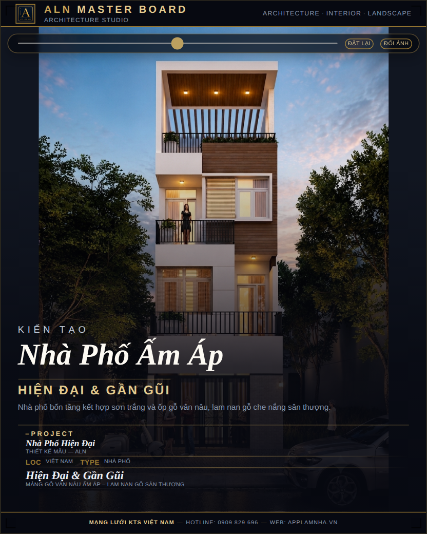 Nhà Phố Hiện Đại – Gần Gũi