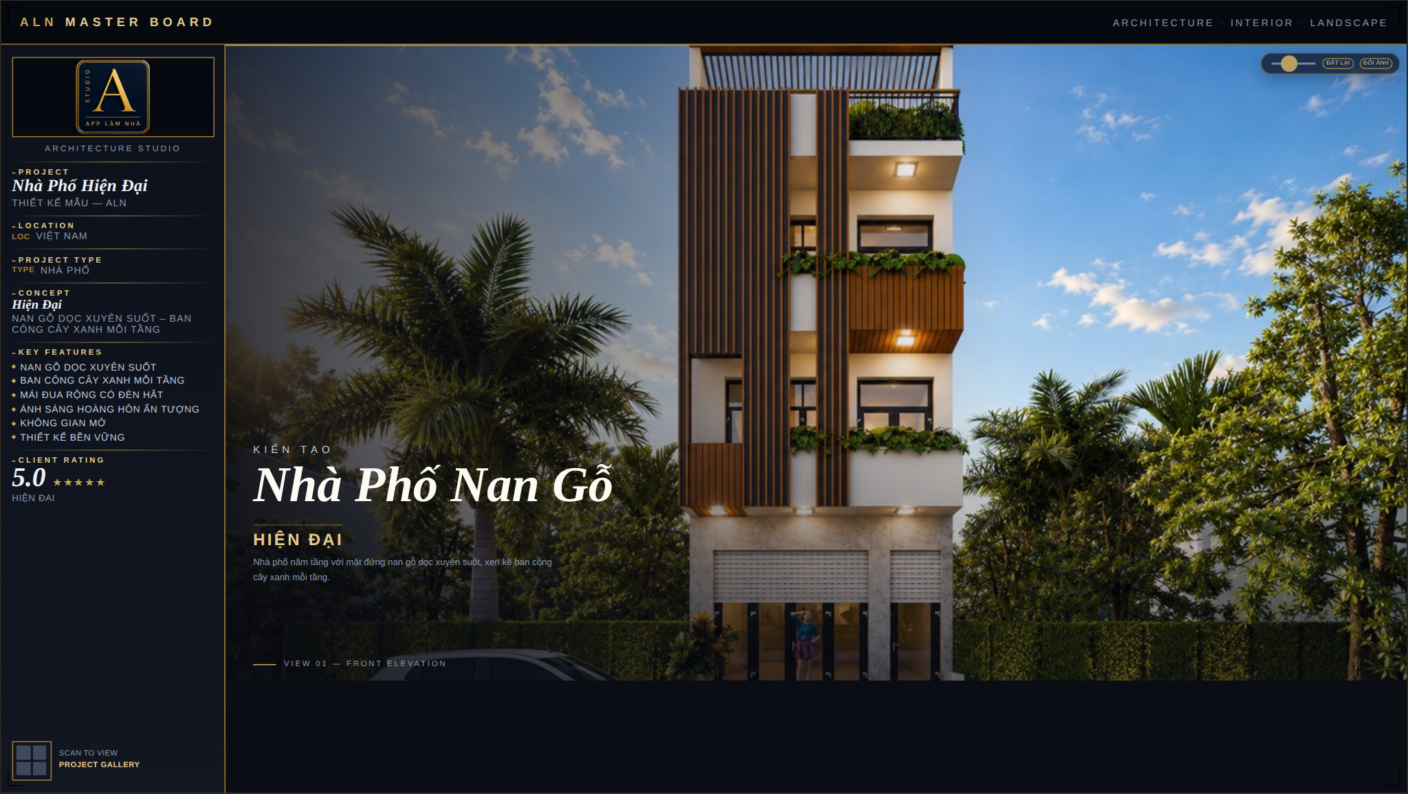 Nhà Phố Hiện Đại (Mẫu NP-HD-014)