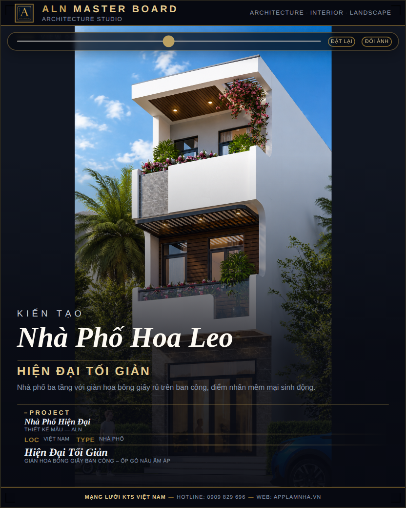 Nhà Phố Hiện Đại – Tối Giản (Mẫu NP-HD-019)